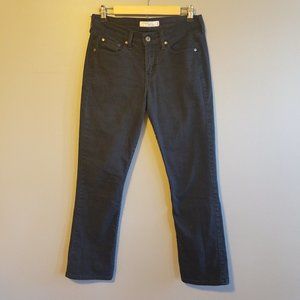 Levi's 505 Straight Leg Black Jeans Size 4 Short Red Tag Label